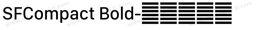 SFCompact Bold字体转换